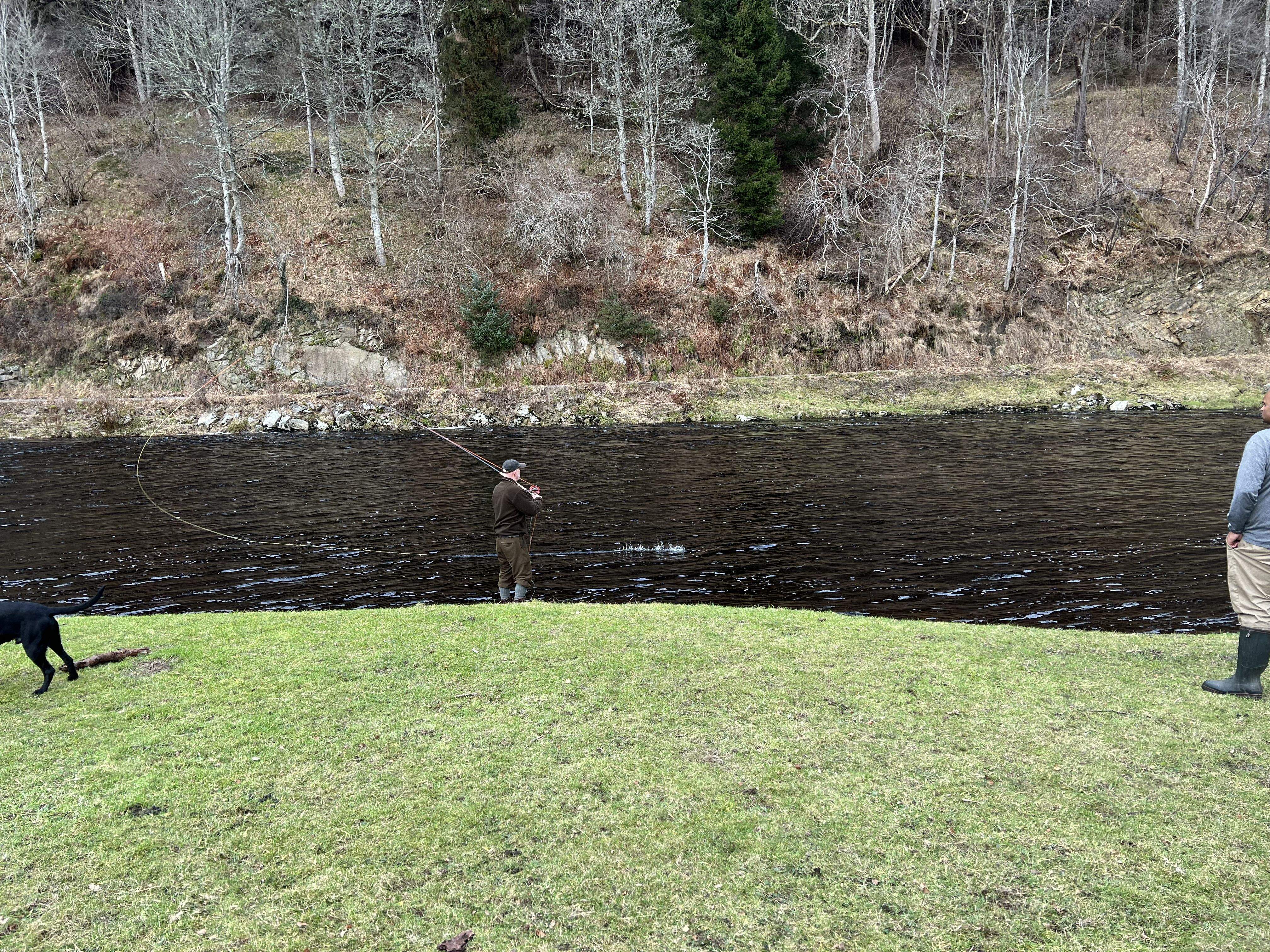 Fly Fishing in the river