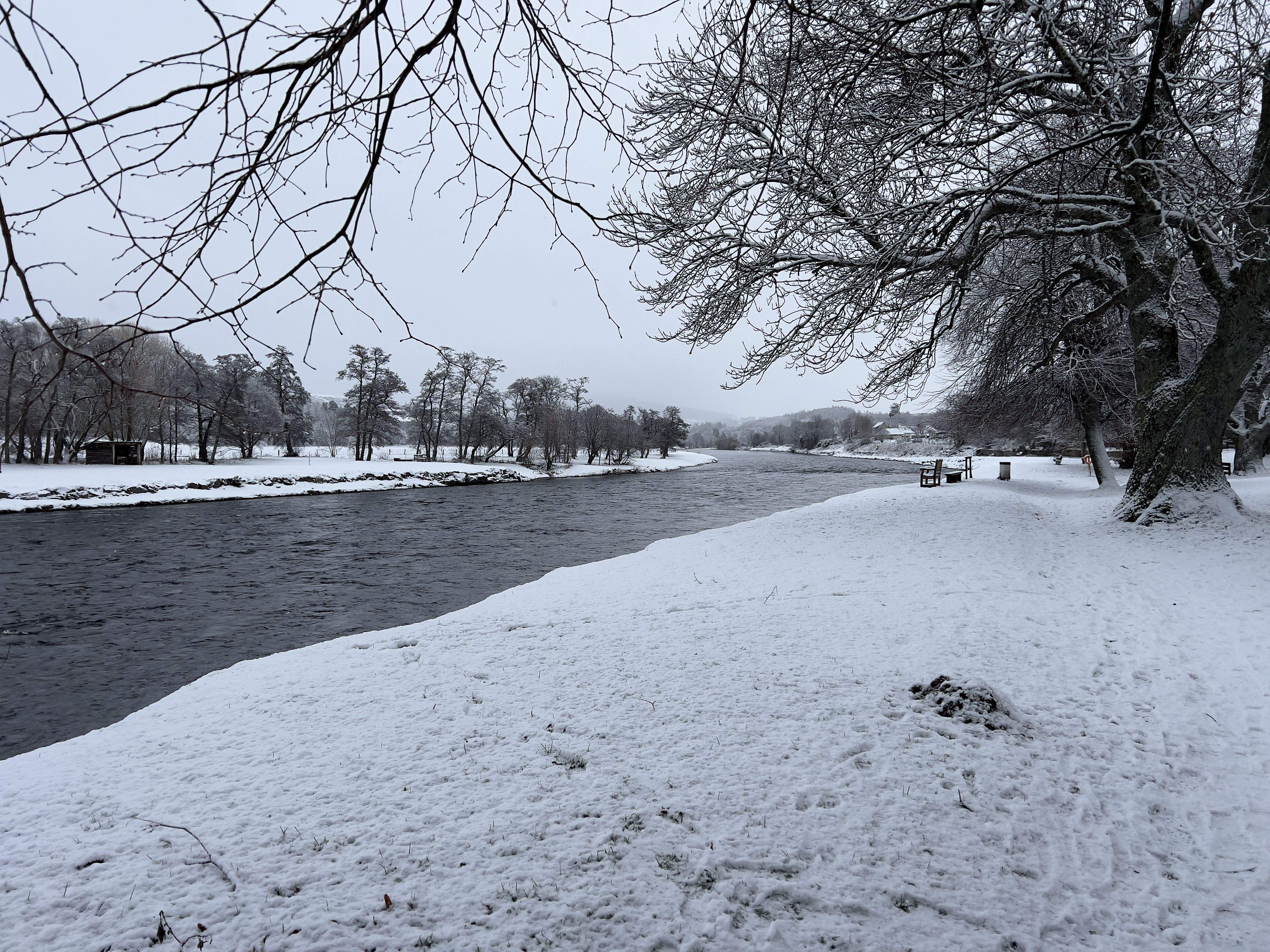 A snowy walk by the river 2